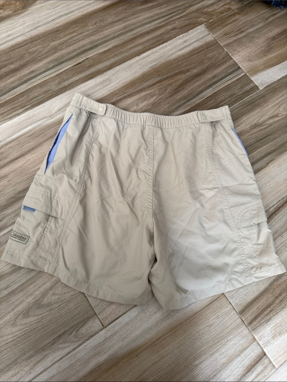 Light Beige Women's Casual Utility Shorts